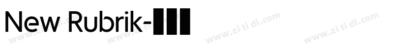 New Rubrik字体转换